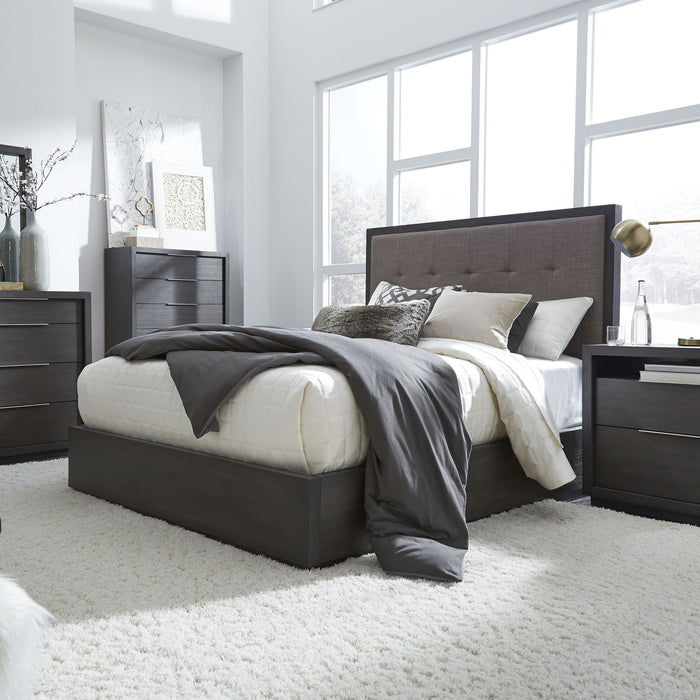 Oxford EK Bed - Bas Grey/Dlphn
