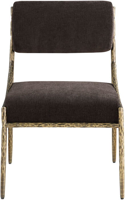 Bastille - Upholstered Dining Side Chair (Set of 2) - Brass Frame