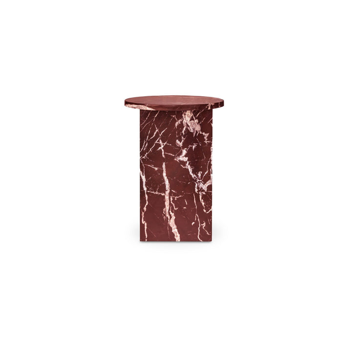 Grace - Accent Table Levante Marble - Red / Rosso