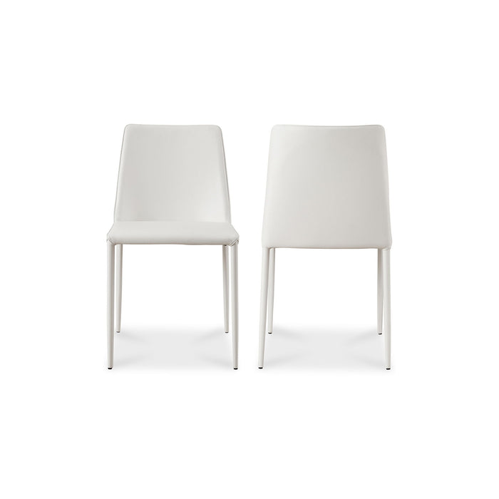 Nora - Vegan Leather Dining Chair (Set of 2) - White