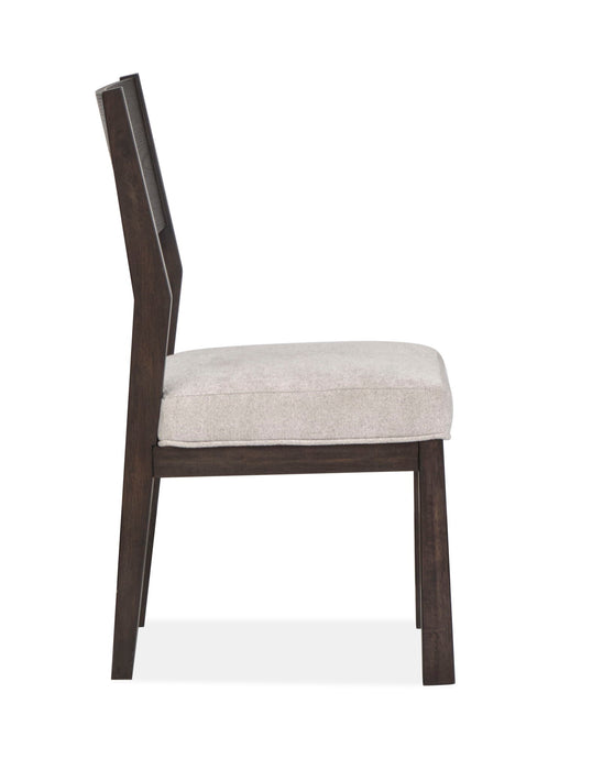 Tauren - Upholstered Side Chair With Solid Back (Set of 2) - Coffee Bean