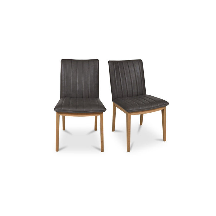 Demi - Leather Dining Chair (Set of 2) - Brown