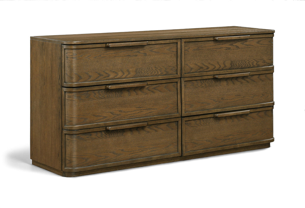 Tiberio - Oak Veneer And Solid Wood Dresser