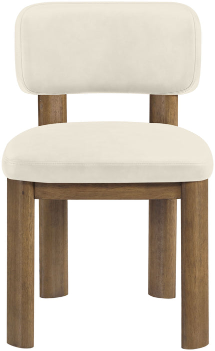 Paloma - Vegan Leather Upholstered Dining Chair (Set of 2) - Brown Frame