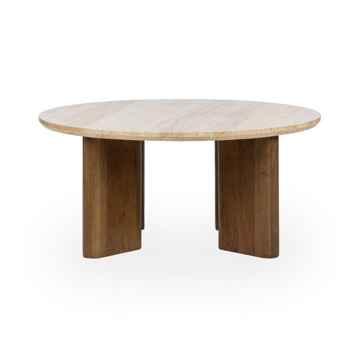 Idella - Travertine Round Table