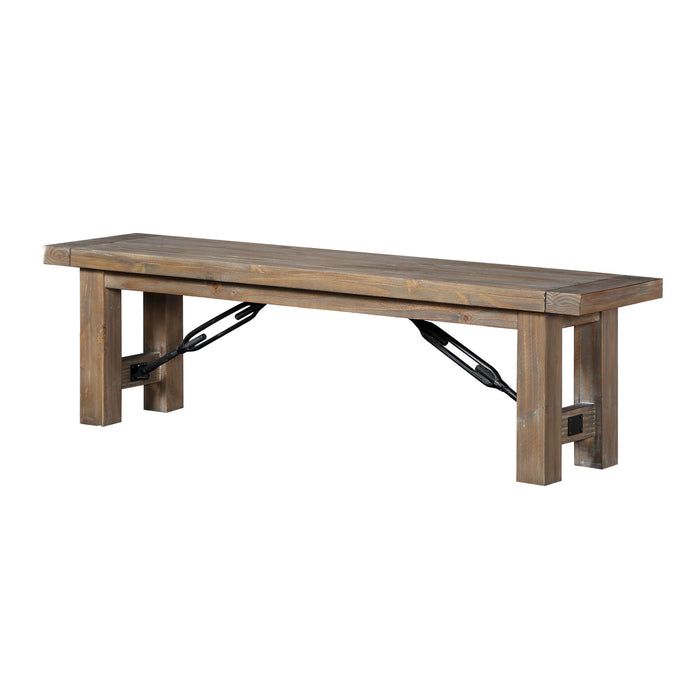 Autumn Bench - Flint Oak