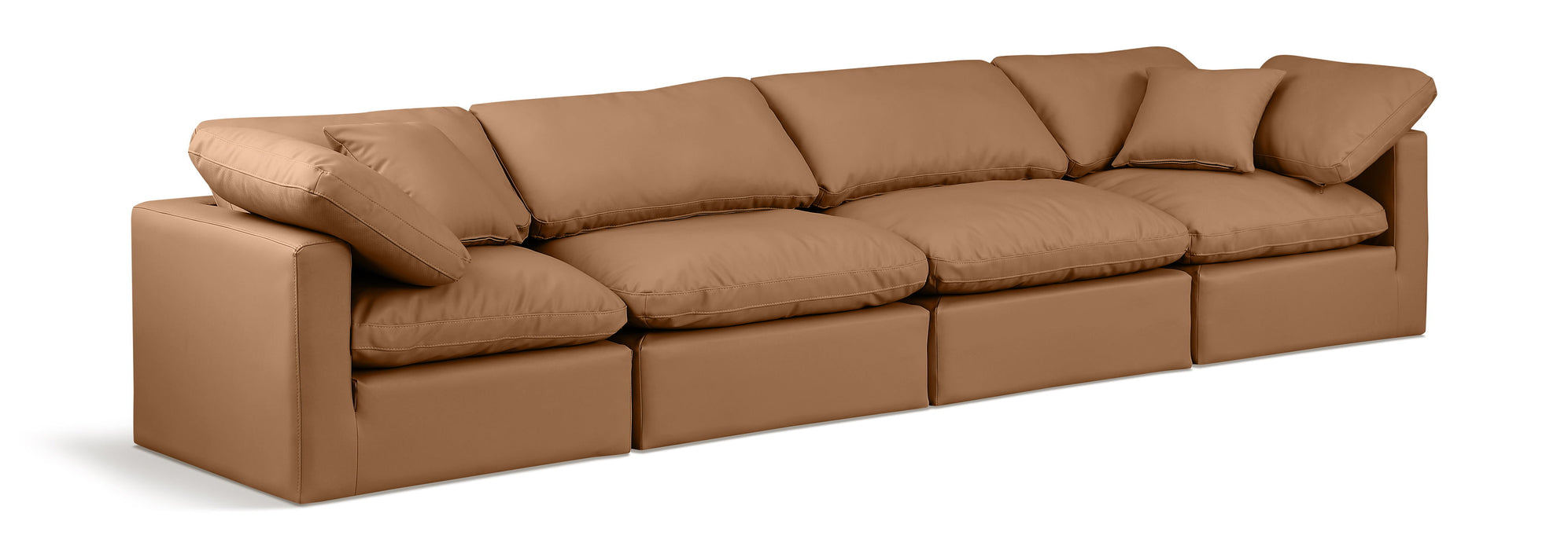 Indulge - Faux Leather 4 Seat Modular Sofa