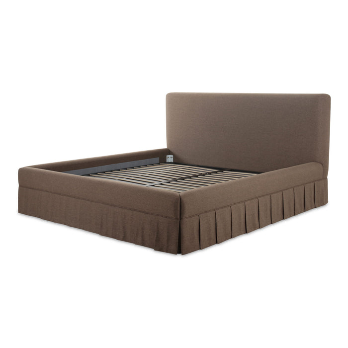 Maren - Queen Bed - Dark Brown
