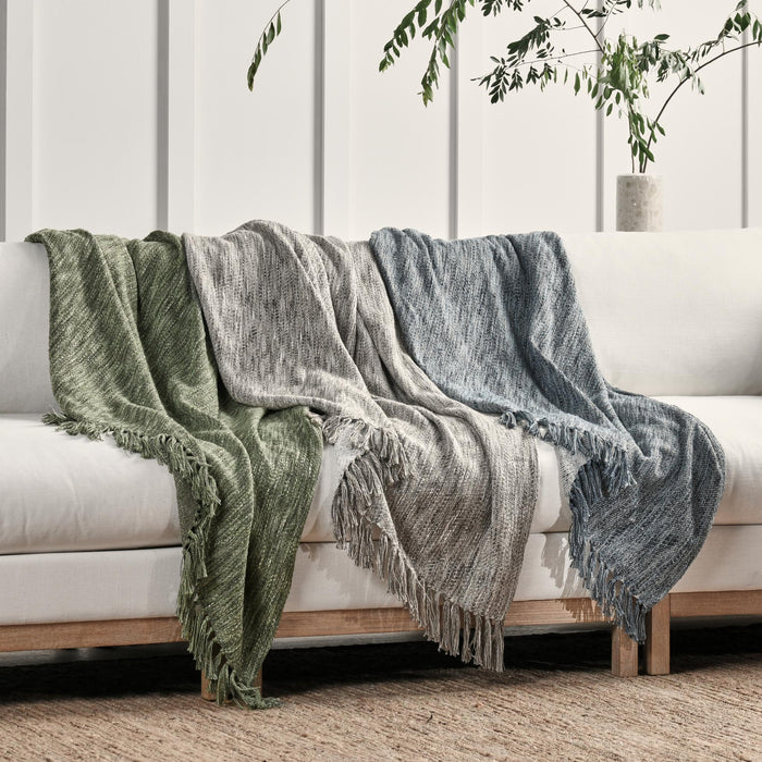 Throws - 50" x 70" TC Sharma Throw - Gray