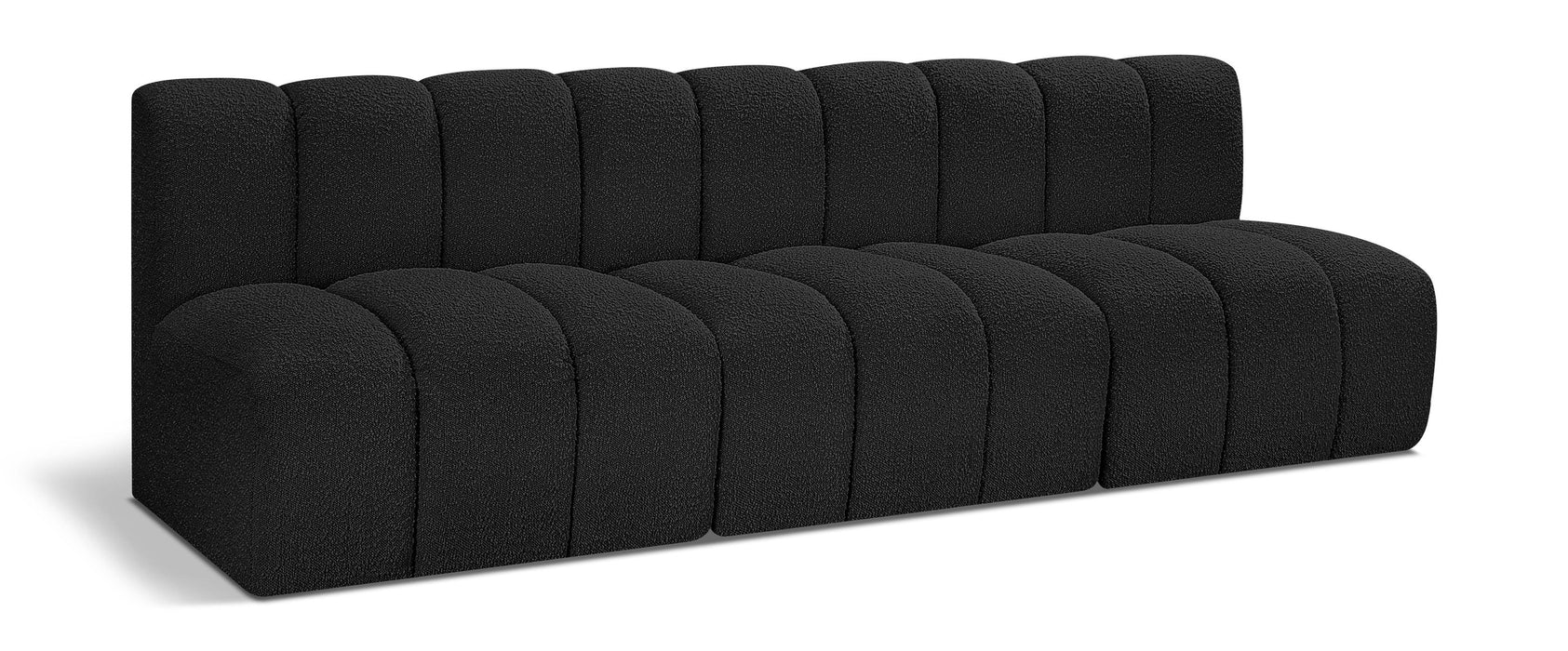Arc - Boucle Fabric 3 Seats Modular Sofa