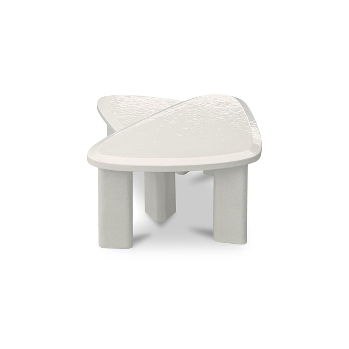 Sophie - Outdoor Nesting Table Set - Cream Lacquer / Beige