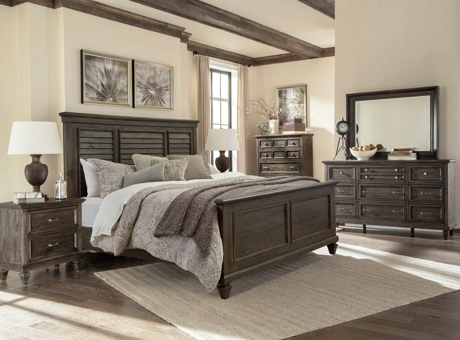 Calistoga - Mirror In Weathered Charcoal - Weathered Charcoal