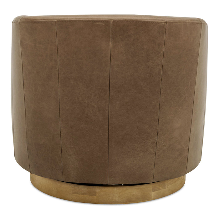 Oscy - Swivel Chair - Tan