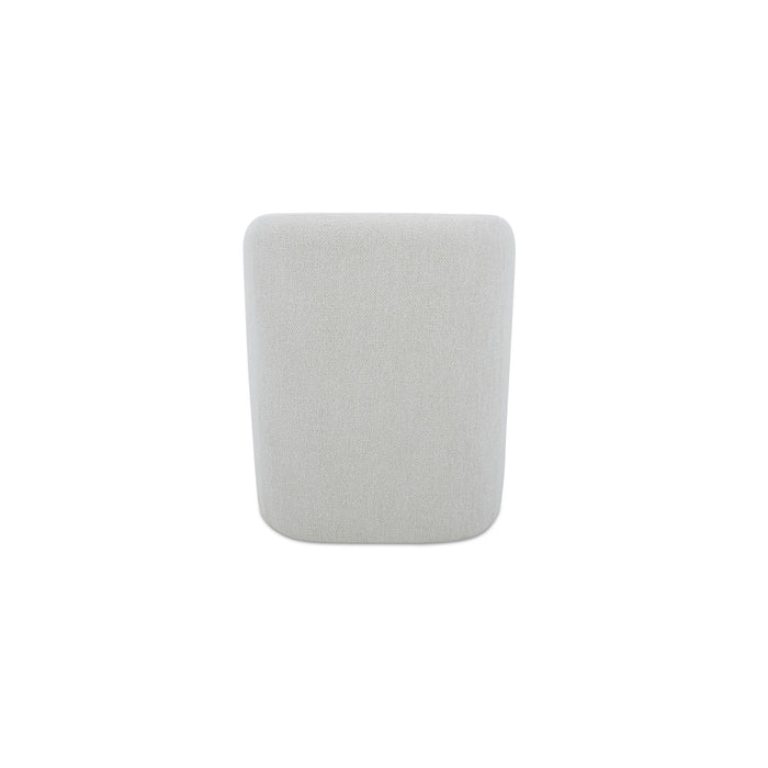 Sandy - Fabric Rolling Dining Chair - Off White