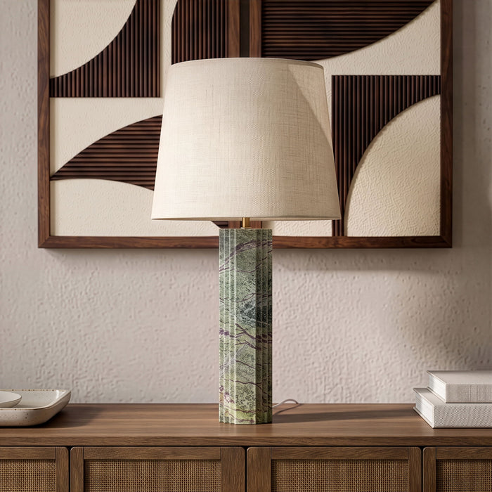 Orison - Linen Textured Fabric Table Lamp