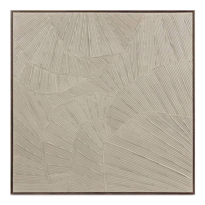 Flutter - Framed Painting - Cool Beige