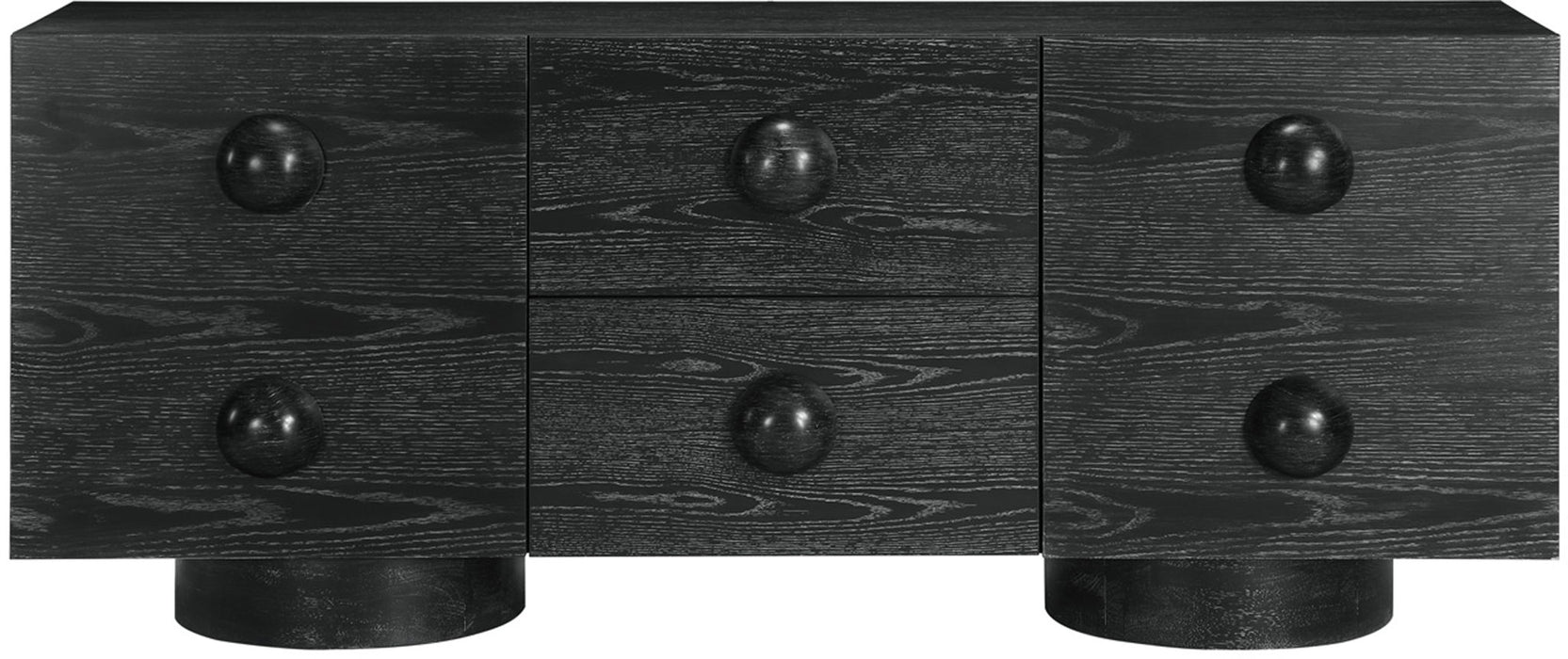 Bubble - Rubberwood with Oak Veneer Sideboard / Buffet
