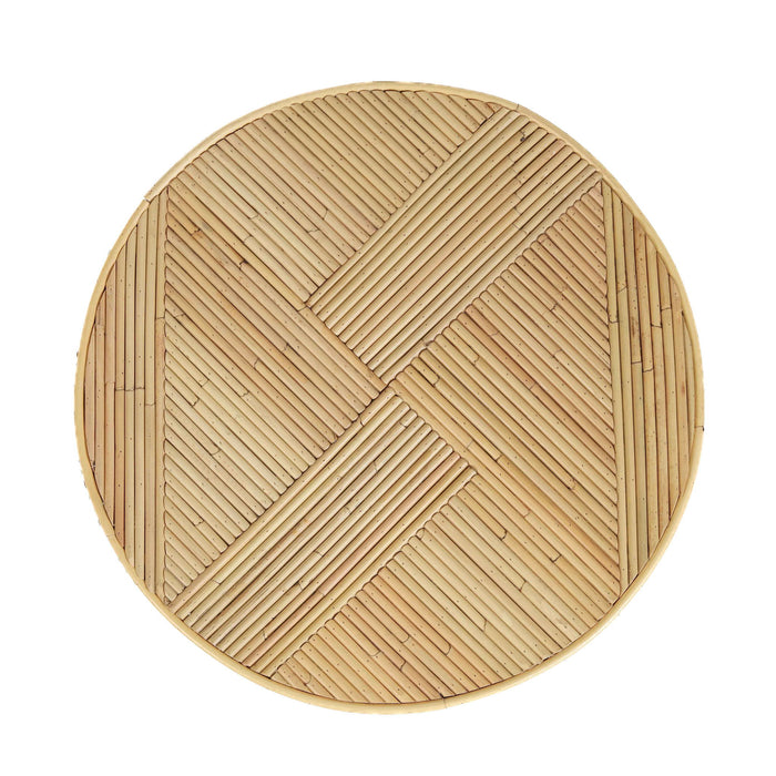 Matea - Rattan Cross Side Table - Natural