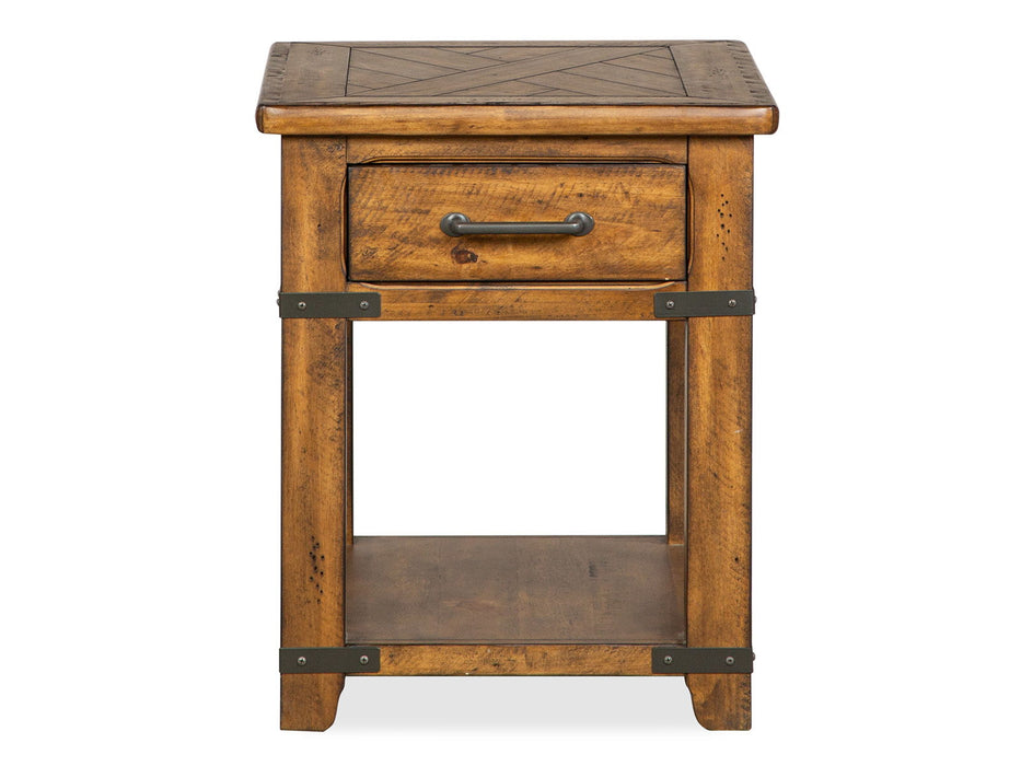 Chesterfield - Rectangular End Table - Farmhouse Timber