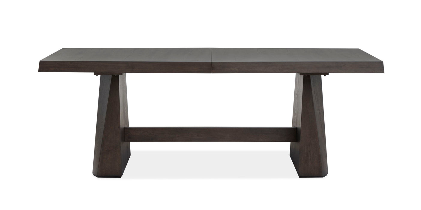 Tauren - Extendable Double Pedestal Dining Table - Coffee Bean