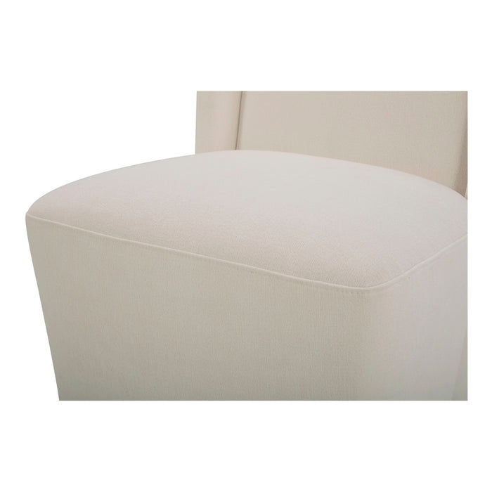 Cormac - Rolling Dining Chair - Cream