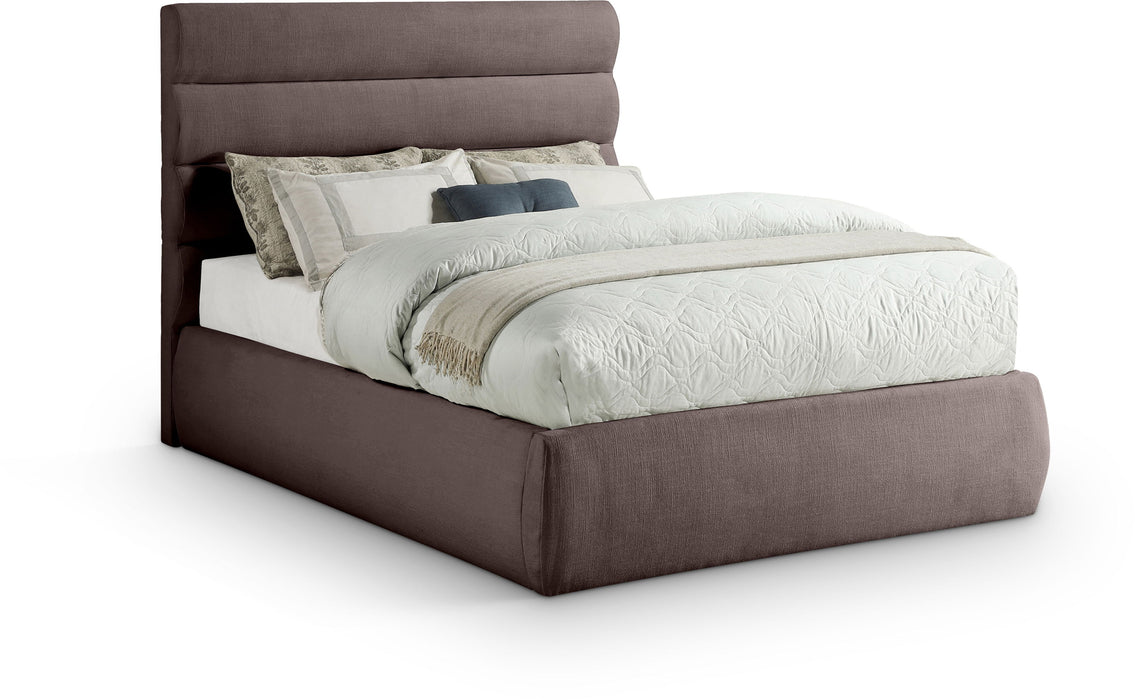 Adam - Linen Fabric Bed With 52" Headboard