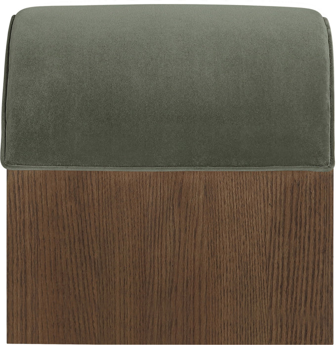 Sable - Velvet Performance Fabric Upholstered Bench
