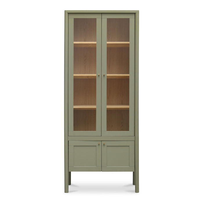 Hannah - Tall Display Cabinet - Green