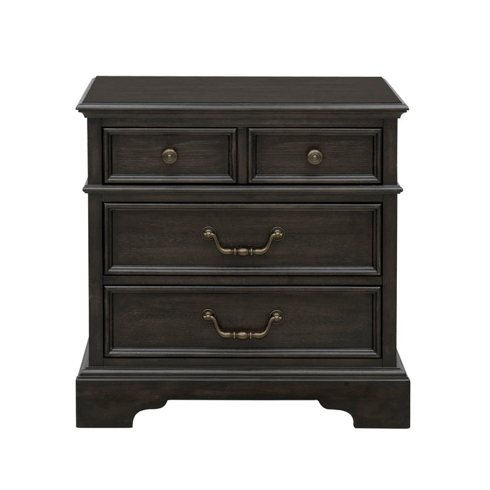 Hickory Creek - 3 Drawer Nightstand - Brown