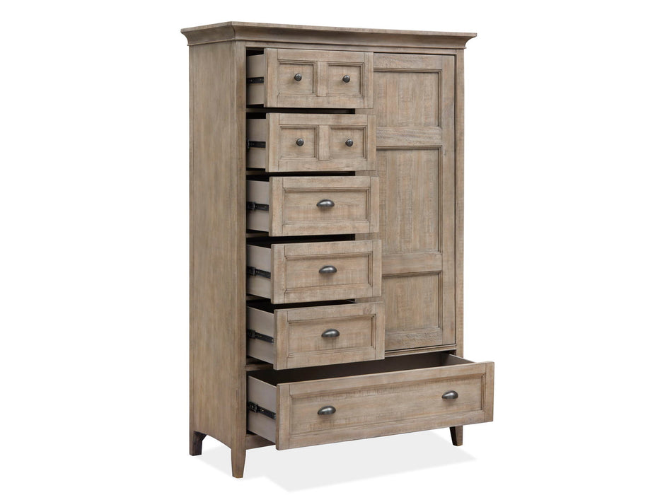 Paxton Place - Wood Door Chest - Dove Tail Grey