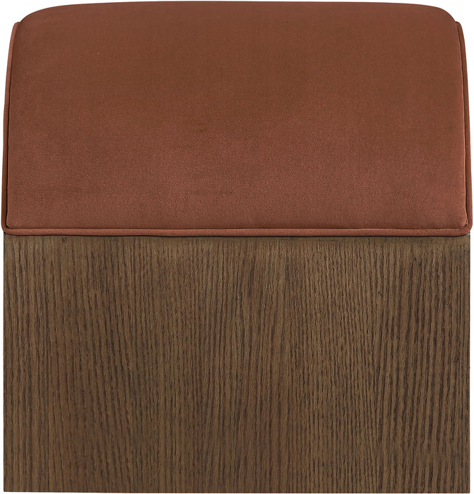 Sable - Velvet Performance Fabric Upholstered Bench