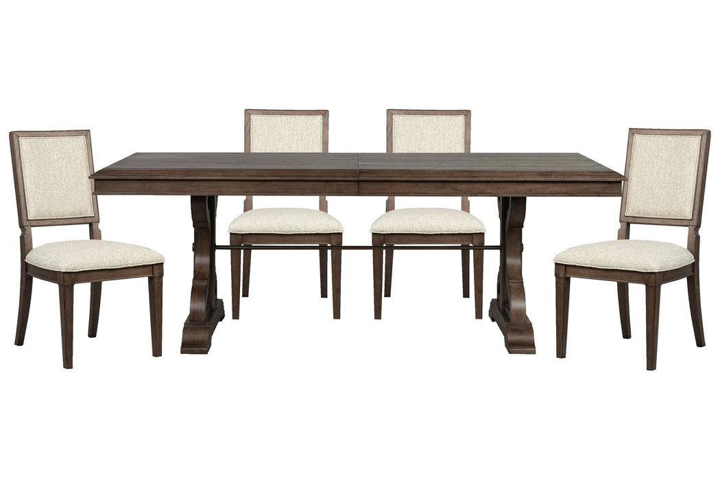 Jubilee - Extendable Trestle Dining Table Set