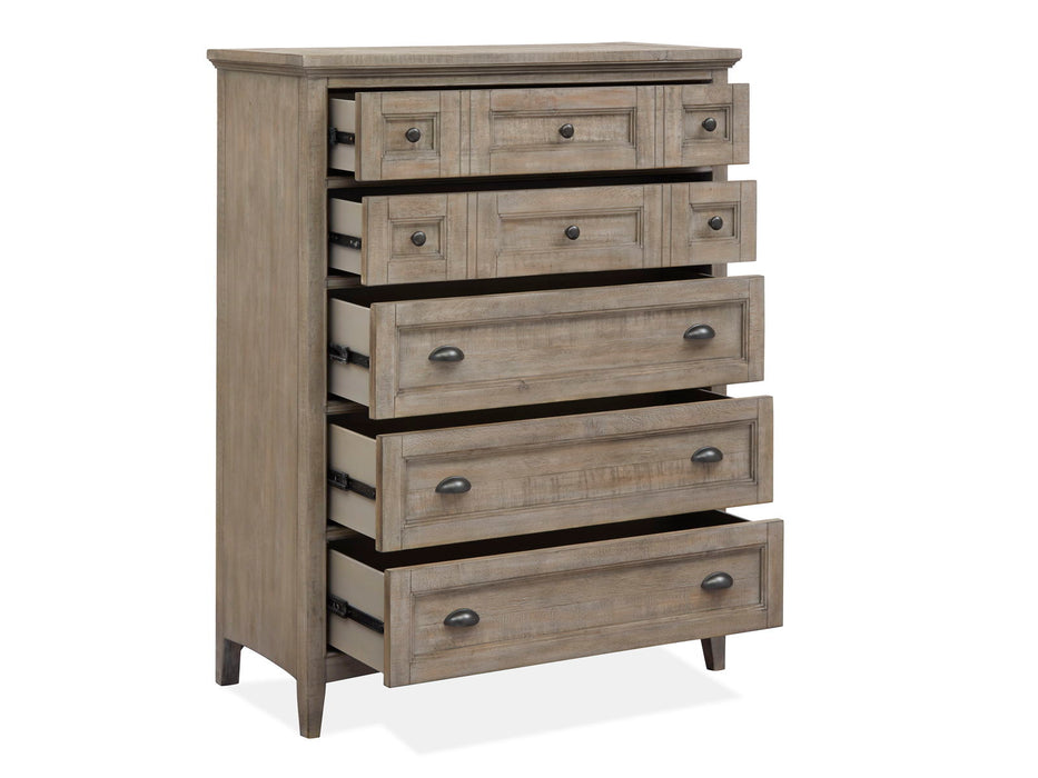 Paxton Place - Wood Drawer Chest - Dove Tail Grey
