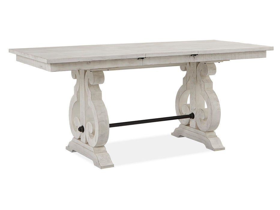 Bronwyn - Rectangular Counter Dining Table - Alabaster