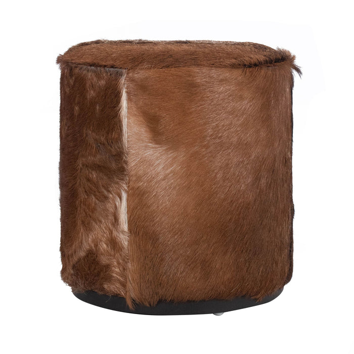 Matola Small Rd Ottoman - Acrn