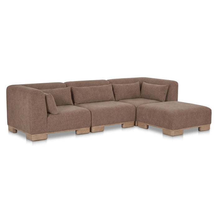 June - Lounge Modular Sectional - Dark Brown