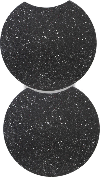 Dimple - 2 Piece Modular End Table - Terazzo Finish