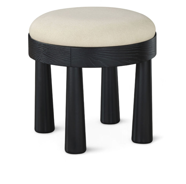 Larea - Upholstered Ottoman - Cream