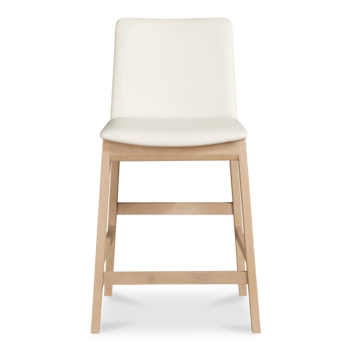 Deco - Counter Stool - White / Light Brown