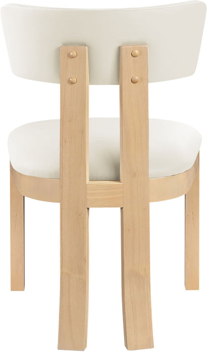 Lavrin - Vegan Leather Dining Side Chair (Set of 2) - Natural Base