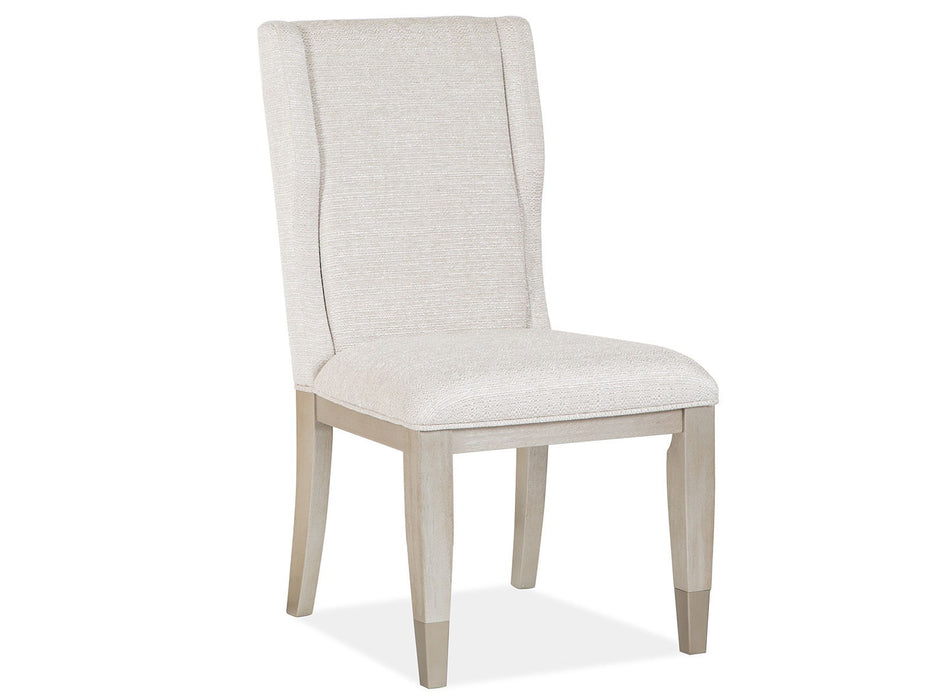 Lenox - Upholstered Host Side Chair (Set of 2) - Warm Silver