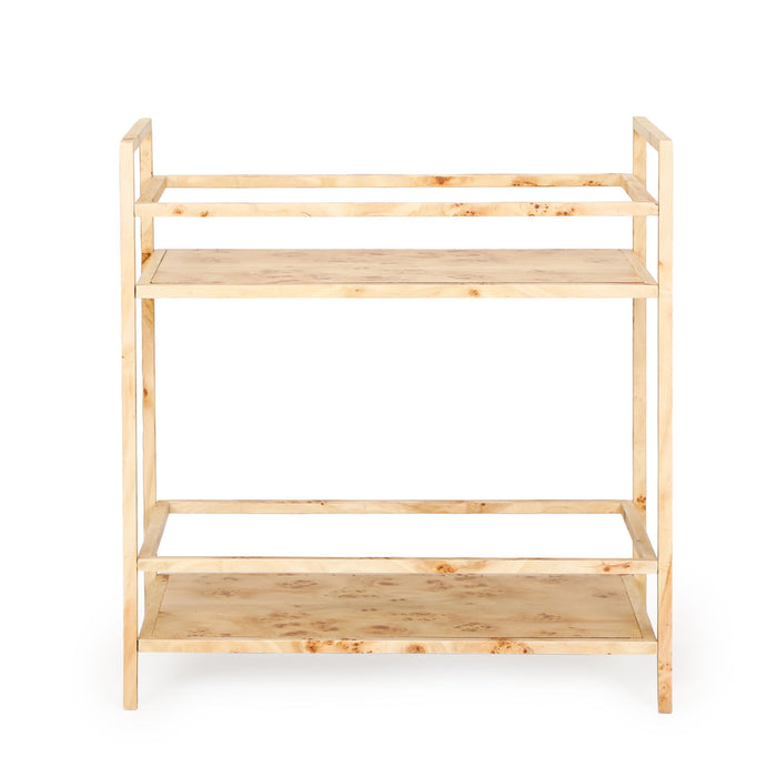 Destin - Burl Designer Bar Cart - Natural