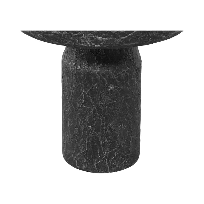 Nia - Outdoor Side Table - Charcoal / Gray