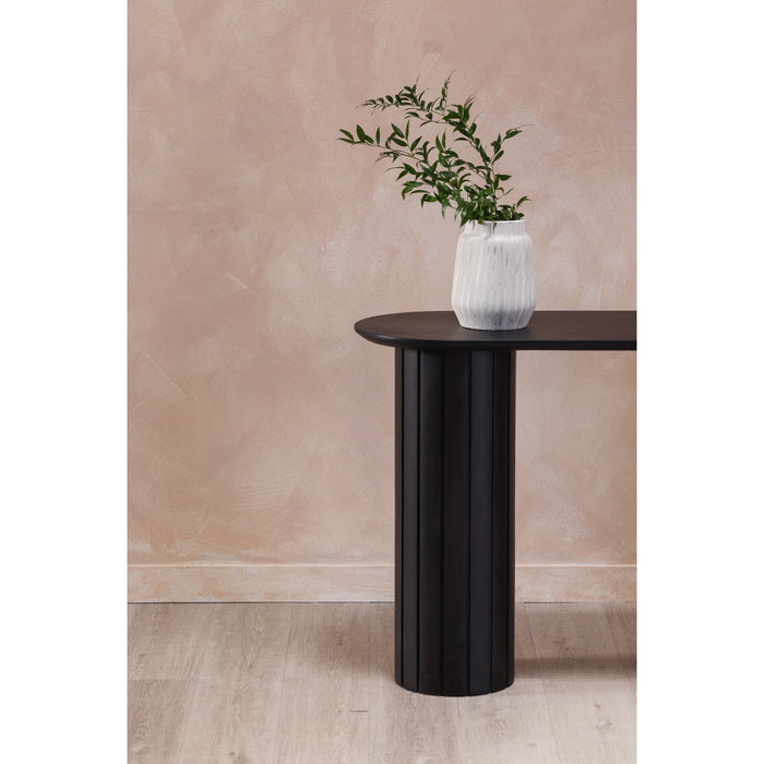 Povera - Acacia Wood Console Table - Black
