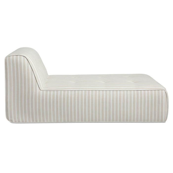 Sunseeker - Outdoor Chaise Stripe - Brown