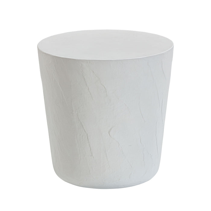 Margot - Faux Plaster Indoor / Outdoor Concrete Stool - Light Gray