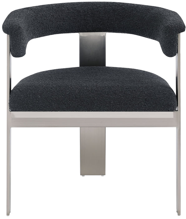 Romeo - Boucle Dining Chair With Silver Base (Set of 2)