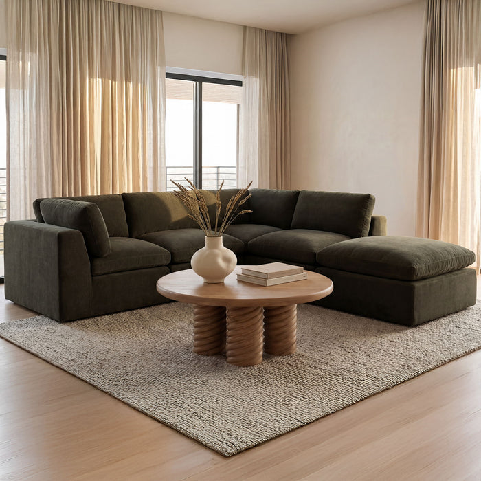 Cates - Dream Modular Sectional - Dark Green
