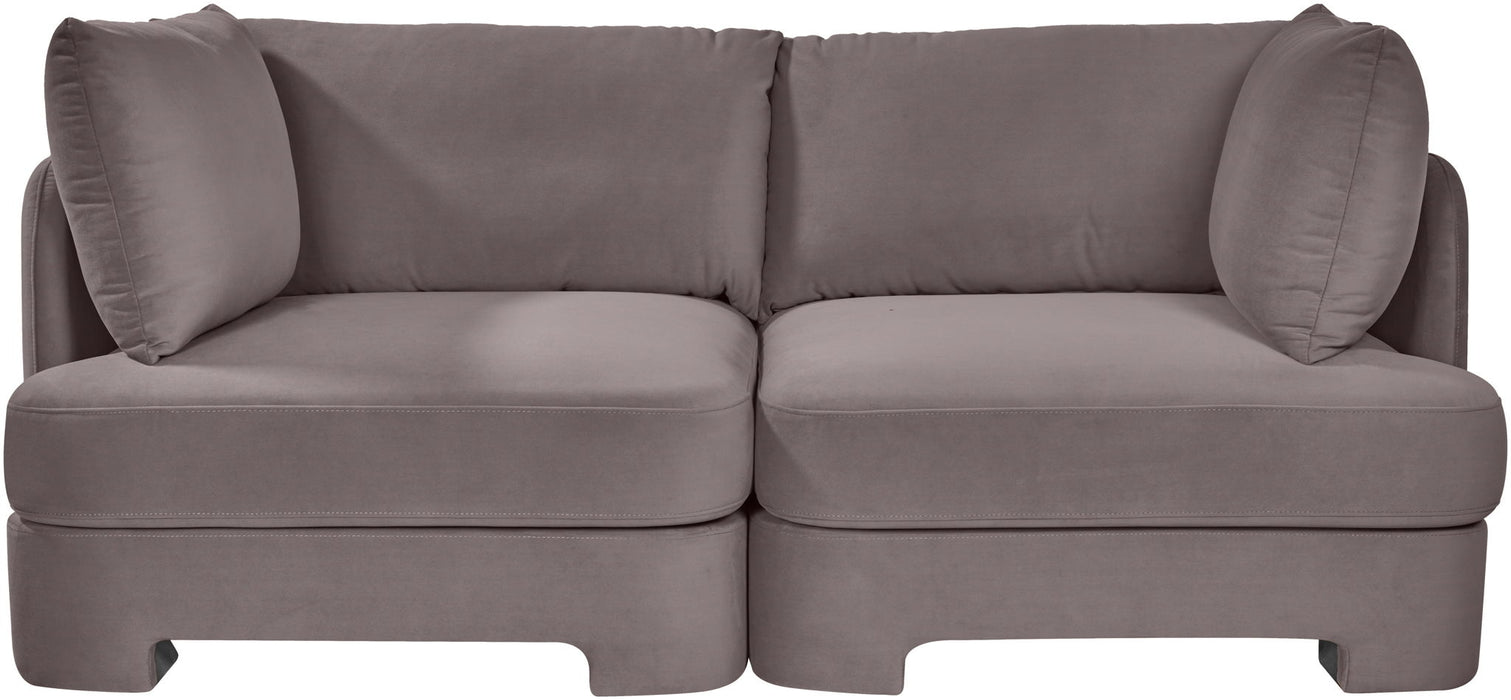 Hammond - Velvet Performance Fabric Upholstered 2 Piece Loveseat