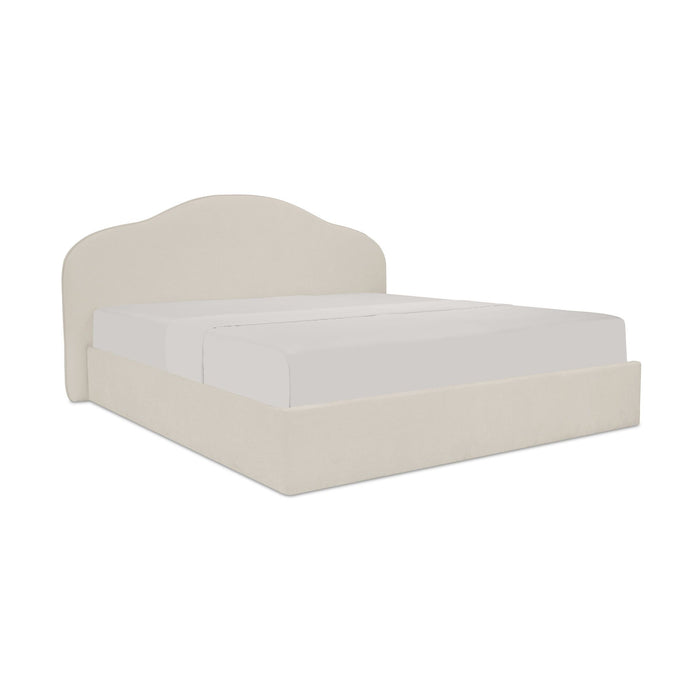 Maggie - King Storage Bed - Cream